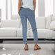 thumbnail image 3 of Gibobby Pantalones Talla 12 para mujer, talla grande, informales, a la moda (Aqua, XS), 3 of 5