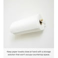 thumbnail image 3 of Yamazaki Home  Magnetic Kitchen Towel Hanger - Two Sizes, Steel and Wood, Paper Towel, Holds 2 lbs, 3 of 6