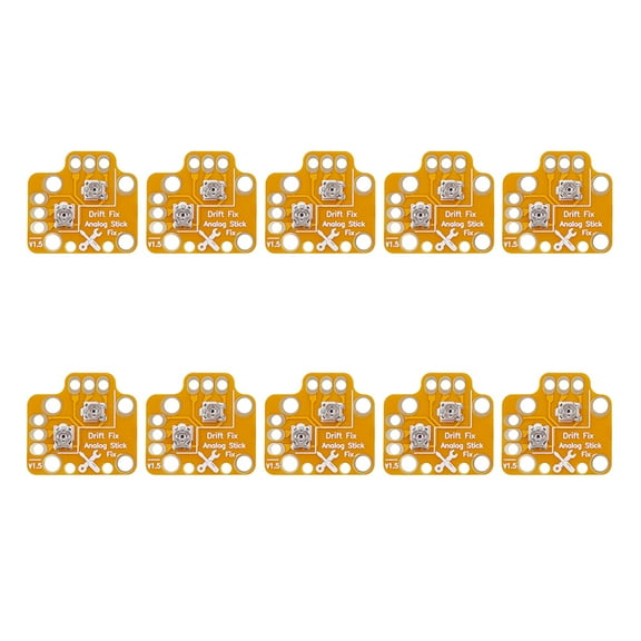 Controller Analog Stick Drift Fix Mod for PS4 PS5 Xbox One Gamepad (Gold 10Pcs)