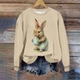 thumbnail image 2 of Womens Blouses Long Sleeve Clearance Easter Women's Round Neck Raglan Sleeves Printed Long Sleeved Top Hoodie, 2 of 4