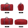 thumbnail image 2 of 105L Extra Large Duffel Bag 32.5 inch Lightweight Luggage for Travel-Red, 2 of 7