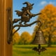 thumbnail image 2 of Adorno Colgante De Bruja Para Halloween, Para Jardín Exterior, Campana De Viento Metálica Para Patio, Jardín, Decoración De Fiestas, 2 of 5