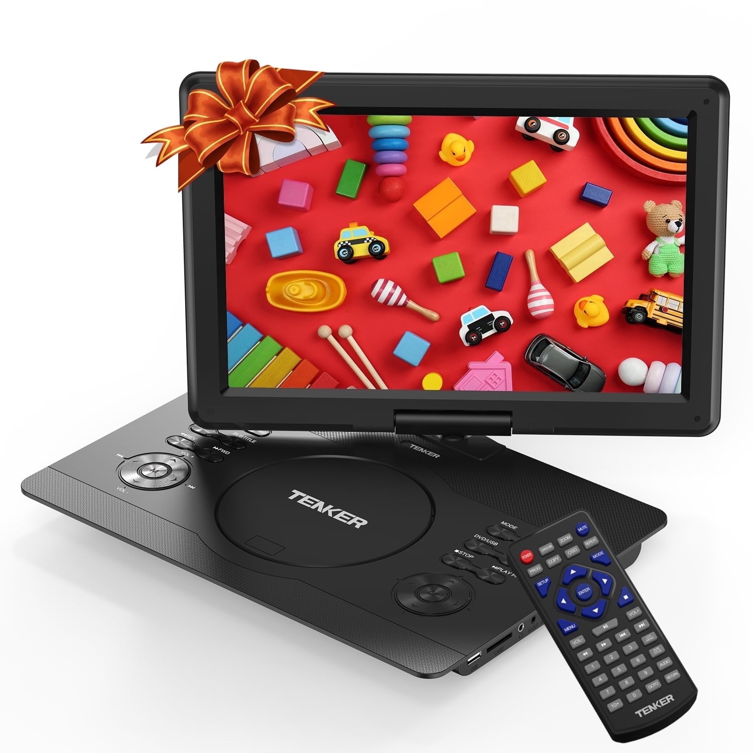DARZU, Portable DVD/CD Player, 7-inch TFT Screen, with Remote