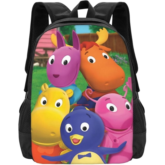 The Anime Backyardigans Backpack Large Capacity Leisure Travel Backpack Book Bag Outgoing Daypack 12.5x5.5x16.5 inch