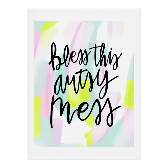 Society6 Bless This Artsy Mess by Allyson Johnson Art Print