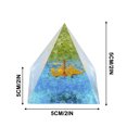 thumbnail image 2 of Wadada Orgone Pyramid Tree of Life, Orgonite Money Healing Crystals Pyramid for Positive Energy with Tiger's Eye Stones and Luck Crystal That Promotes Wealth, Prosperity and attracts Success, 2 of 5