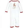 thumbnail image 3 of Hudson Baby Infant Girl Cotton Coveralls, Fancy Rudolph, 0-3 Months, 3 of 5
