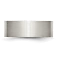 thumbnail image 3 of Auriga Fine Jewelry Stainless Steel Brushed 8 mm Flat Band for Women Size 11.5, 3 of 6