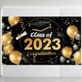 WIURAY Party Supplies And Decorations Congrats Grad Banner 180x110 Cm Graduation Party