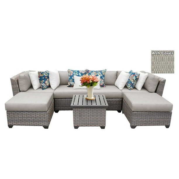 Tk Classics Florence Wicker 7 Piece, Florence Outdoor Furniture