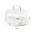 thumbnail image 5 of Transparent Cake Box Transparent 10 Cake with Lid Handles Cupcake Holder with Buckle Bpa-free Cake Box Ergonomic Design Easy to Clean for Cupcakes, 5 of 8