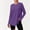 Purple(New&Hot), variant on ZHYouNo Boundaries Round Neck Tops for Women Casual Long Sleeve Pullover Oversized Flowy Solid Tee Shirts,Pink,Size L