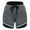 Light Grey, variant on Women Workout Training Fitness Running Shorts Double Layer Active Yoga Gym Sport Shorts With Pockets