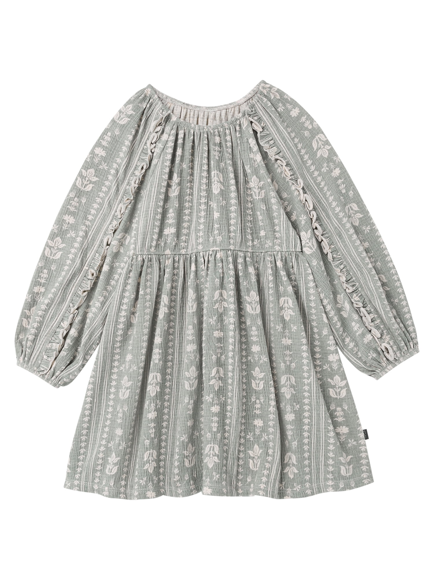 Modern Moments by Gerber Toddler Girl Dress with Ruffle, Sizes 12 Months - 5T