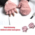 thumbnail image 3 of Mitones para Niños Qarigey Guantes Sin Dedos Color Sólido Rosa Claro, 3 of 6