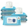 thumbnail image 1 of Sllic® Large Disinfectant Wet Wipes - All-Purpose - 75% Alcohol Wipes - Clean & Sanitize Surfaces & Skin - Skin Safe - Quick-Drying & Non-Sticky Formula - Unscented - 150 Wipes (3 Packs of 50 Each), 1 of 7