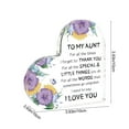 thumbnail image 3 of Kumdkd Acrylic Heart Shaped Ornament with Custom Message, Multicolor Transparent 3.9 Inch Inspirational Keepsake for Desk, Home Decor & Gift Giving, 3 of 8
