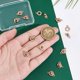 thumbnail image 5 of 12Pcs 201 Stainless Steel Snap Clasps Rose Gold 15.5x9x5mm Hole: 1.5mm, 5 of 6