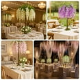 thumbnail image 5 of Efavormart 4ft Tall Lavender Lilac Wisteria Tree with Cascading Silk Flowers – Faux Floral Display with Real Wood Trunk for Wedding & Event Decor, 5 of 5