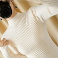 thumbnail image 2 of Maydear Women's Mock Neck Stretch Sweater Long Sleeve Pullover Knit, 2 of 4