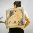 thumbnail image 3 of Transpirable grande mascota bolsa súper ventilado burbuja de hombro mascota para senderismo al Yinane Portador de viaje para mascotas, 3 of 8