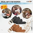 thumbnail image 6 of SUOSDEY Belts for Women 2pack Women Leather Belts for Jeans with gift box, 6 of 6