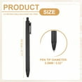 thumbnail image 2 of Uxcell 6 Pack Retractable Pens 0.5mm, Black Gel Ink Pens Retractable Ballpoint Pen Fine Point Smooth Writing Cute for Office Home Supplies Journaling Notebook, Black, 2 of 6