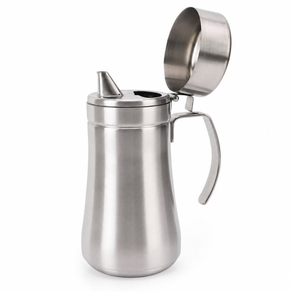 Stainless Steel Olive Oil Dispenser Bottle, Vinegar Cruet, Leakproof Oil Container, 500 mL / 16.9 oz