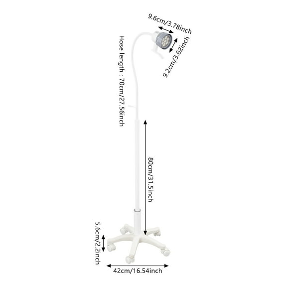 5-Legged Oral Auxiliary Light Surgical Led Examination Light Mobile Dental Lamp