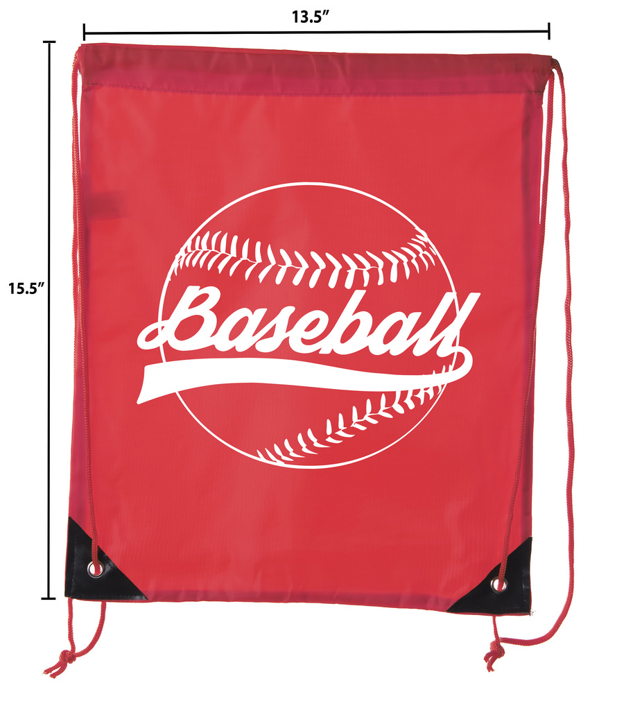 Mato & Hash Boys Drawstring Backpack Baseball Bags 1-10 Pack Bulk Options - image 2 of 4