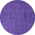 thumbnail image 1 of Ahgly Company Indoor Round Solid Purple Modern Area Rugs, 7' Round, 1 of 4