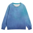 thumbnail image 7 of Mercatoo Teen Girls Tie Dye Crew Neck Sweatshirts Cute Cotton Pullover Sweatshirts Kids Long Sleeve Gradient Color Sweater, 7 of 7