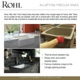 thumbnail image 3 of Rohl 6497 Allia 34-1/2" Undermount Single Basin Fireclay Kitchen Sink - Pergame, 3 of 7