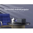 thumbnail image 4 of Native 1080P Smart Projector, 450 ANSI Lumens Auto Keystone Electronic Focus Home Theatre Projector with Android 9.0, WiFi 2.4G/5G & Bluetooth 4.2, 2GB RAM 16GB ROM, 30-120 Inch Display, HDMI/USB/Aud, 4 of 13