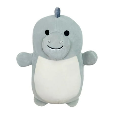 Squishmallow 10 Inch Justin the Gray Dinosuar Hug Mees Plush Toy