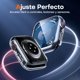 thumbnail image 5 of Yanonmyfd 2 Unidades Funda para Apple Apple Watch Series 9 (2023) Series 8/7 41mm con Protector de Pantalla, Completa Vidrio Templado Protectora, [Resistente a Rasguños] iWatch Cover - Transparente, 5 of 23