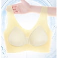 thumbnail image 4 of REORIAFEE Women Bras Wide Strap Push up Bra Comfortable Seamless Ice Silk Padded Bras M-2XL, 4 of 7