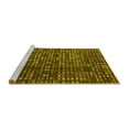 thumbnail image 2 of Ahgly Company Machine Washable Indoor Round Abstract Yellow Modern Area Rugs, 8' Round, 2 of 4