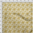 thumbnail image 4 of oneOone Polyester Spandex Yellow Fabric Asian Block Tile Fabric For Sewing Printed Craft Fabric By The Yard 56 Inch Wide, 4 of 4