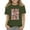 Army Green, variant on WTOBBY Summer Children's Round Neck Casual Short Sleeve T-Shirt Top "IN MY BIG SISTER ERA" - Girls Top for Play, School, and Pride,Army Green 100