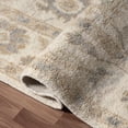 thumbnail image 3 of Laddha Home Designs 2' x 3' Hand Knotted Floral Area Throw Rug - Cream and Beige, 3 of 7