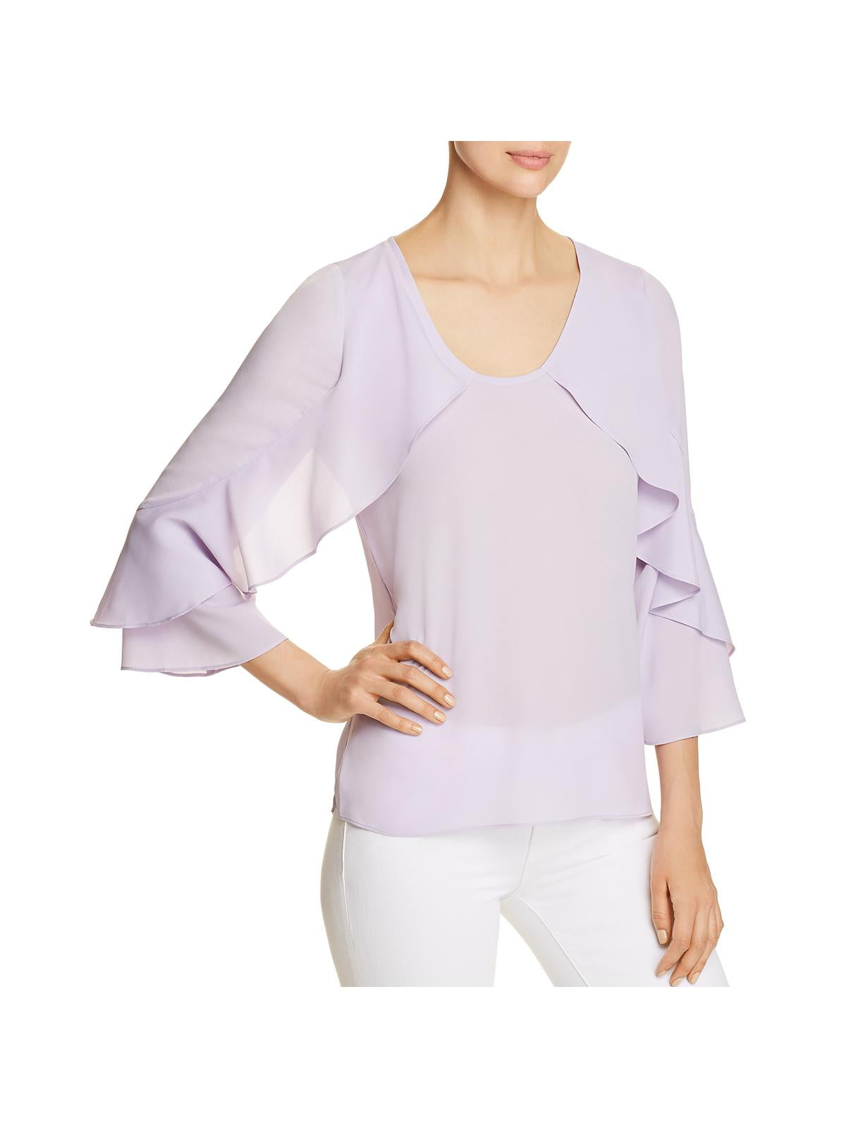 Le Gali Womens Annie Bell Sleeve Ruffled Shirt Blouse Top BHFO 7453 