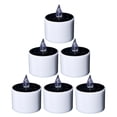 thumbnail image 5 of 6 Pcs Solar Candles Flameless LED Tea Lights for Yard Window Home Wedding Birthday Decor, 5 of 5