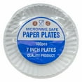 thumbnail image 4 of VeZee 7" Disposable white Paper Plates for home, Parties & All occasion, Can use in Microwave : Can hold hot & Gold food: Qty 3600, 4 of 4