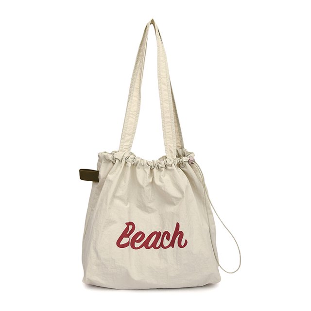 Bolso Mano para Mujer Con Cordón Nailon Letras Y Compras