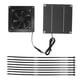 thumbnail image 2 of Kit De Ventilador De Panel Solar, Ventilador De Panel Solar De Alta Eficiencia 12 V De Silicio Monocristalino Enfriamiento Efectivo Con Red De Protección Para Gallinero, 2 of 7