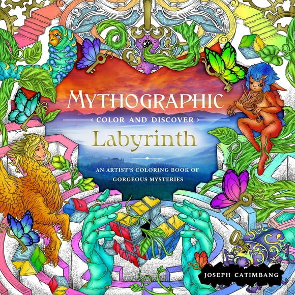 Couleur Mythographique et Découverte, Labyrinthe, le Livre à Colorier d'Un Artiste aux Mystères Magnifiques