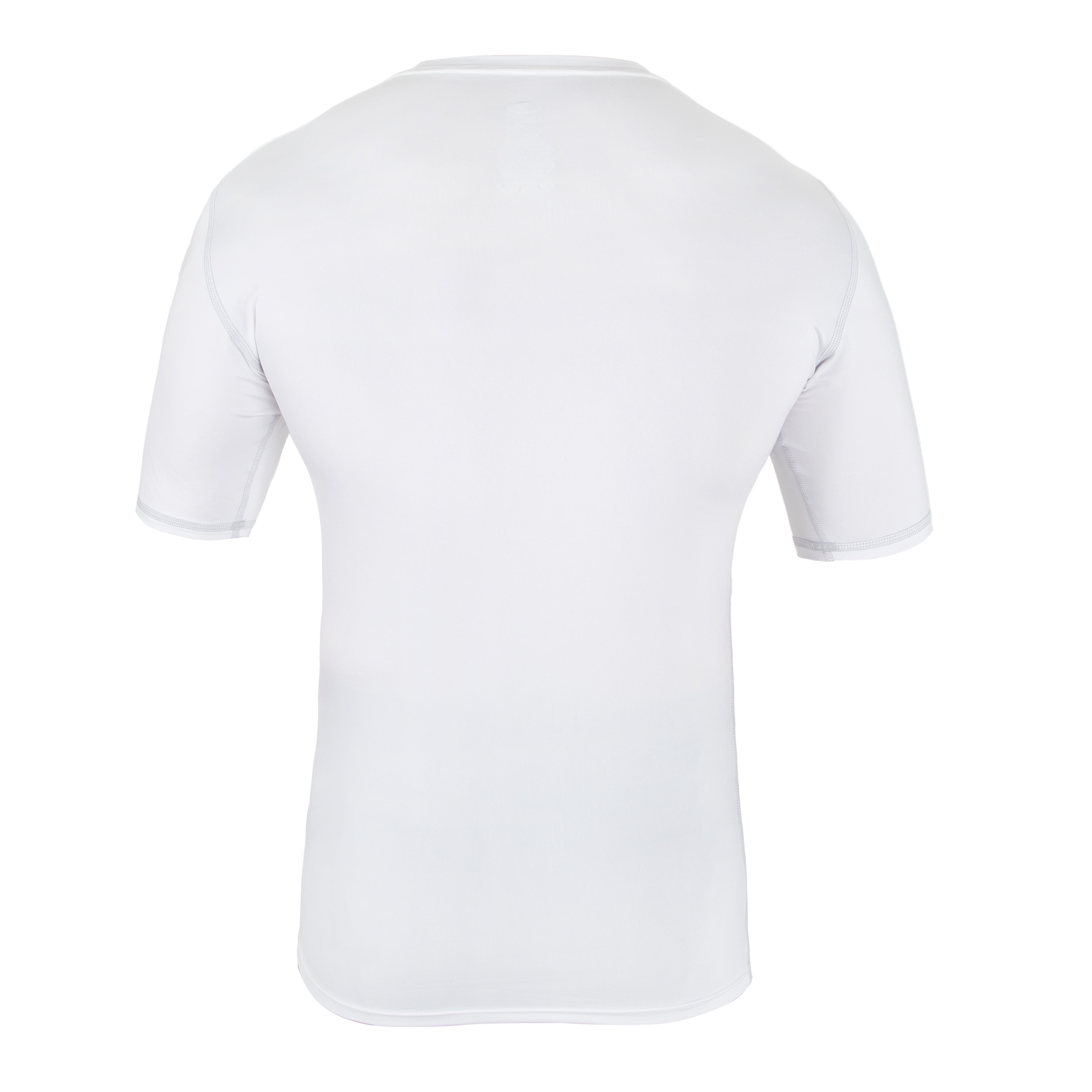 Athletic Works Adult Compression Crewneck Tee, Small, White, Unisex, 1 Pack