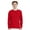 Athletic-Red, variant on Unisex Essential Long Sleeve T-Shirt 100% Cotton Classic Fit Plain Basic Tee (Athletic-Red+Athletic-Dark-Green-2PCS, L)