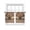 Brown Beige, variant on Texas Star Vintage Sheer Curtains 96 Inch Length 2 Panels Set Window Treatments, Berry Burnt Orange Brown Wooden Rod Pocket Semi Curtains for Living Room/Bedroom/Kitchen Décor, 104"W x 96"L
